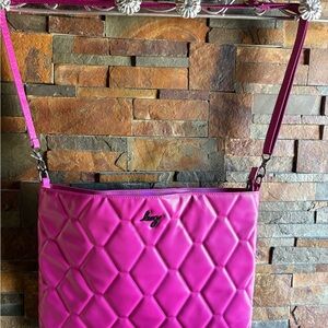 Lug Magenta Quilted Shoulder Bag